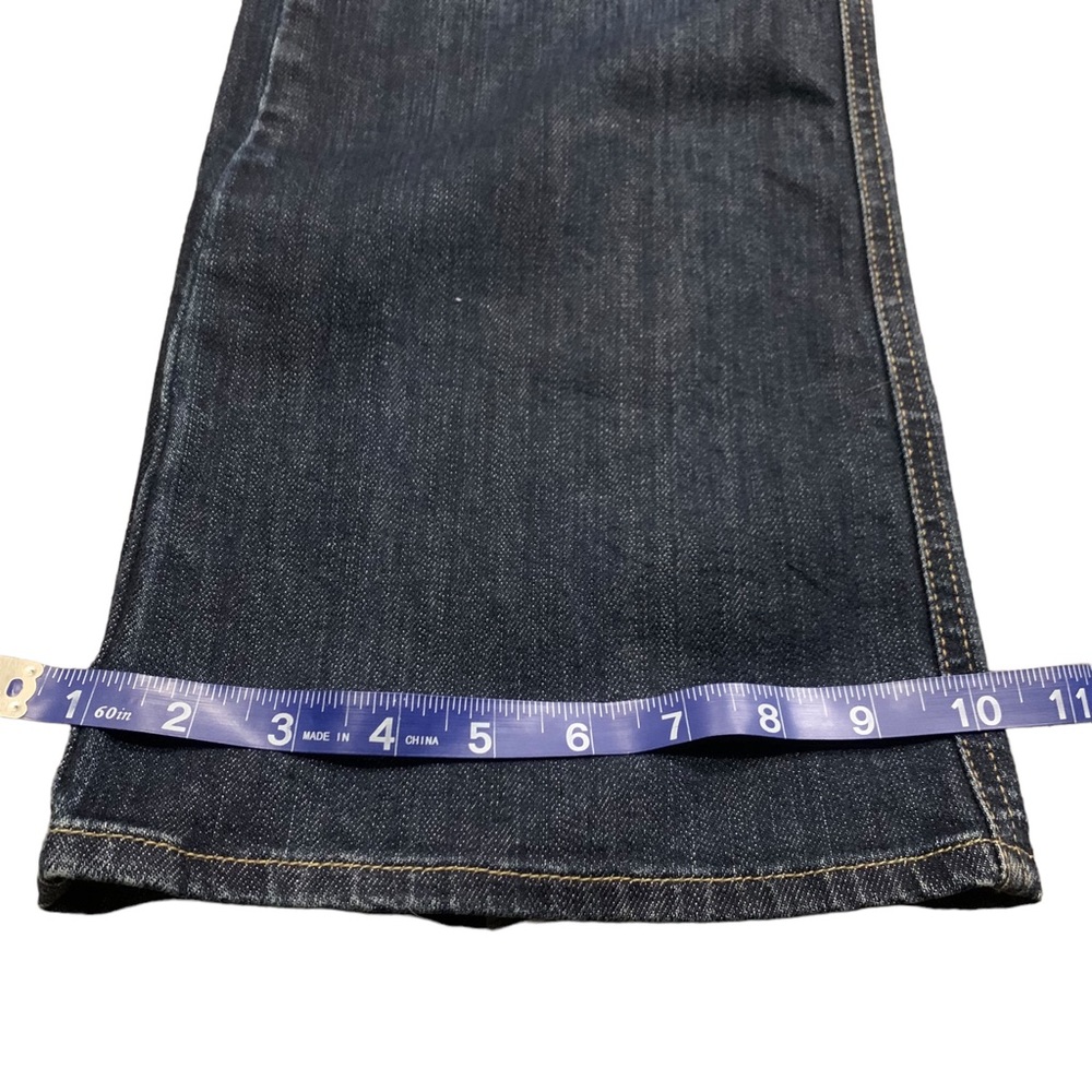 7 for all mankind Women'A' pocket flare jeans low rise dark wash Size 32 !! - Picture 8 of 14